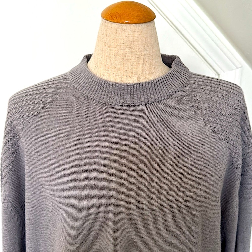 Men's Light Gray Alchemy Sweater with Shoulder Detail! L - Picture 4 of 7
